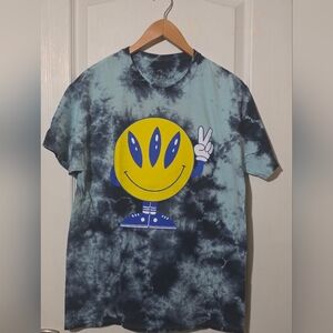ALAB Blue Tie-Dye T-Shirt 100% Cotton